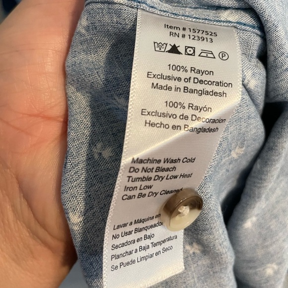 Jachs Girlfriend T-Shirt Short Sleeve Women  Floral design front pockets Small - Picture 6 of 6